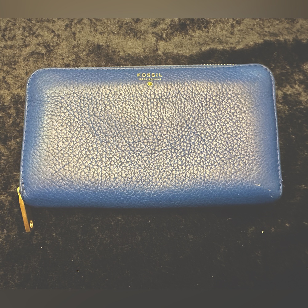 Blue Fossil Wallet